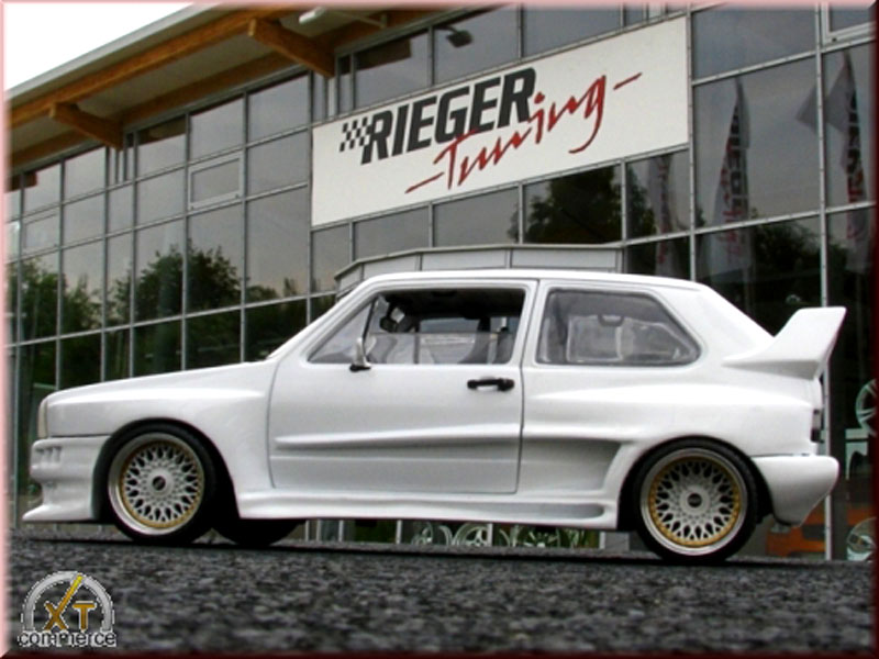 Volkswagen Golf GTI kit carrosserie gto rieger white 1/18 Solido